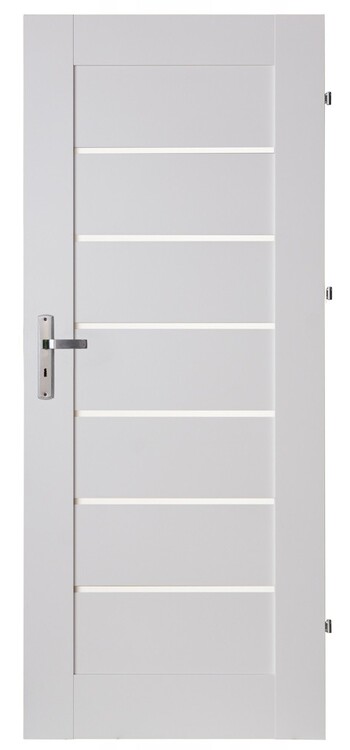 Drzwi modułowe pokojowe Vette Biały szer. 70/80/90 szyba decormat
